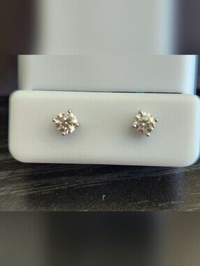 Classic Ultra Shine Moissanite Mini Stone Stud Earrings